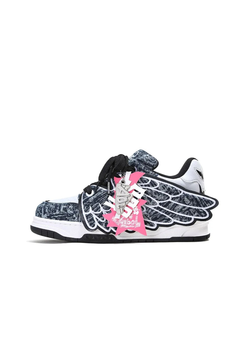 ADC丨Winged Feather Skate Shoes Platform Sole-Black - PSYLOS 1, ADC丨Winged Feather Skate Shoes Platform Sole-Black, Skate Shoes, ADC, PSYLOS 1